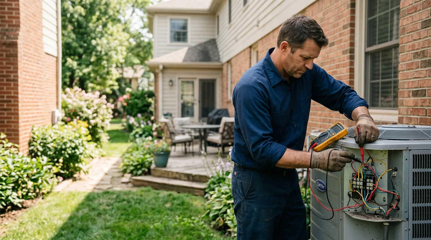 HVAC technician working near Sugar City, CO
